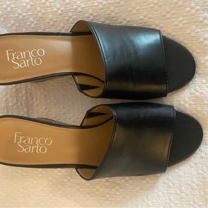 Franco Sarto slip on wedge sandals